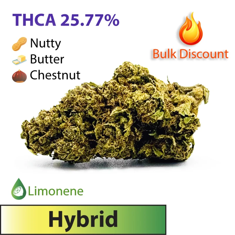 Frosted Brands Peanut Butter Breath Hybrid THCA Flower