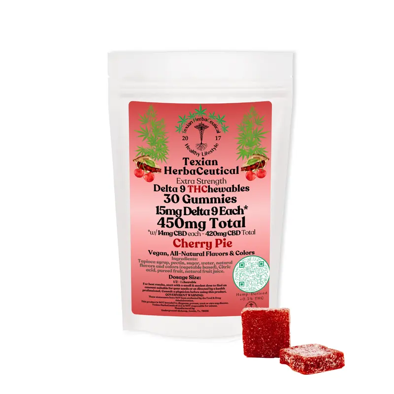Texian HerbaCeutical Delta 9 THC Chewables - 15mg - Image 4