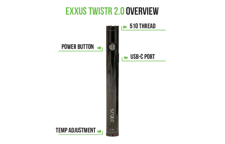 Exxus Vape Twistr 2.0 Cartridge Vaporizer