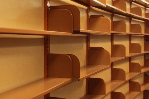 Empty store shelves representing sudden product bans
