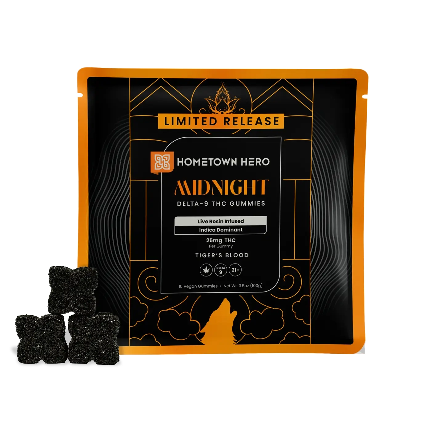 Midnight - Delta-9 Live Rosin Gummies