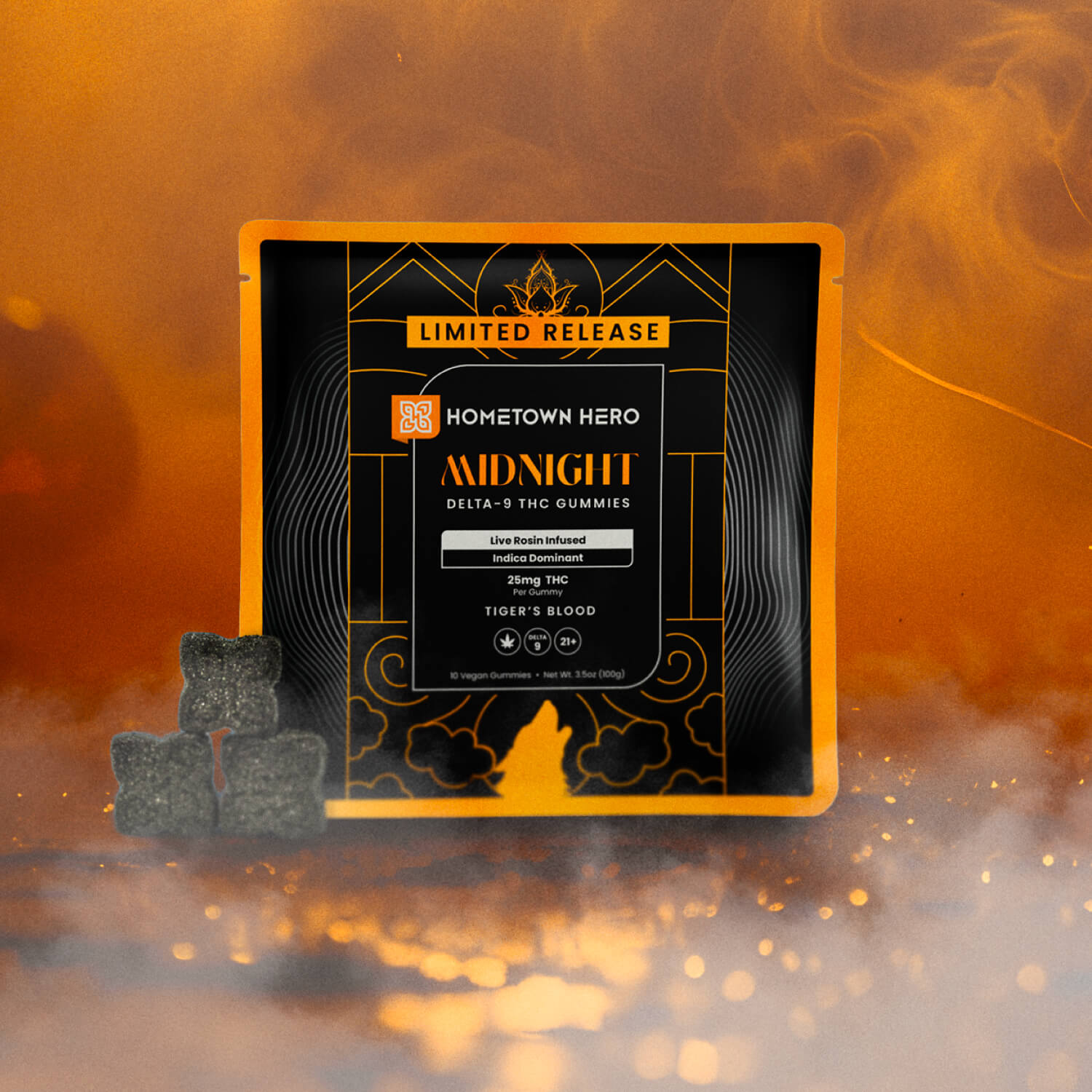 Midnight - Delta-9 Live Rosin Gummies