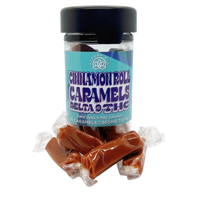 Herban Bud 300mg Delta 9 THC Caramel Taffy