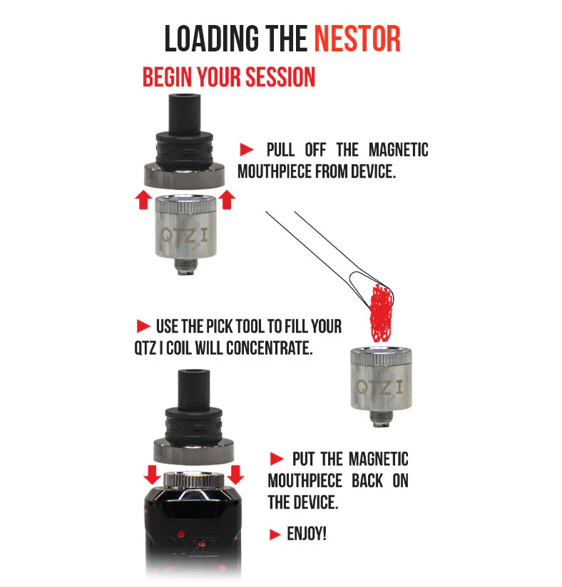 Nestor Portable Concentrate Vaporizer instructions