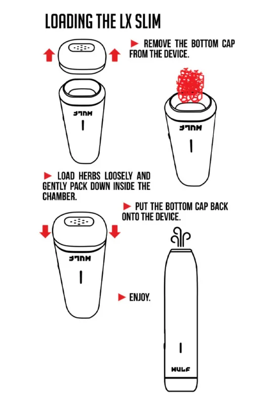 Wulf Mods LX Slim Portable Dry Herb Vaporizer