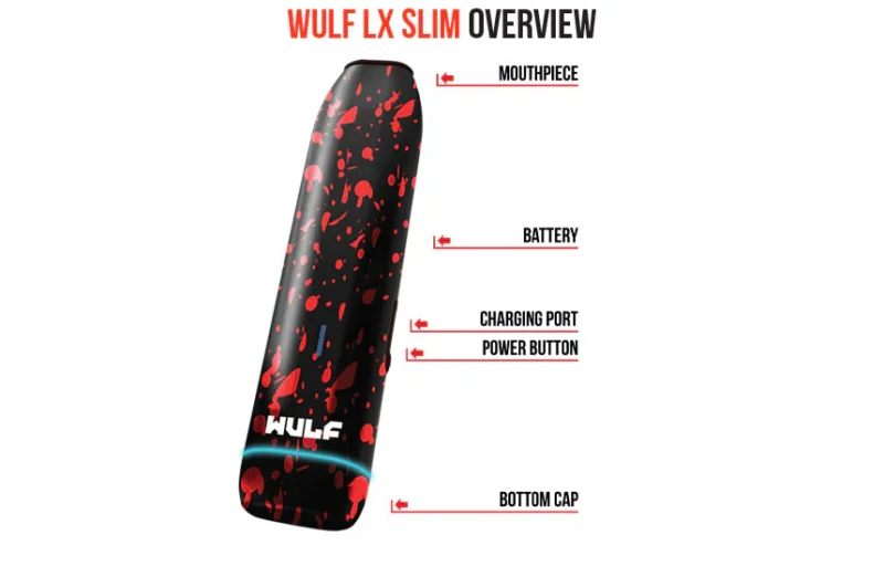 Wulf Mods LX Slim Portable Dry Herb Vaporizer