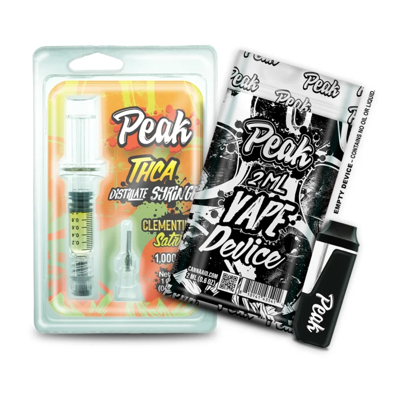 Peak - THCA 1 Gram Distillate Syringe with 2ml Disposable Vape Device