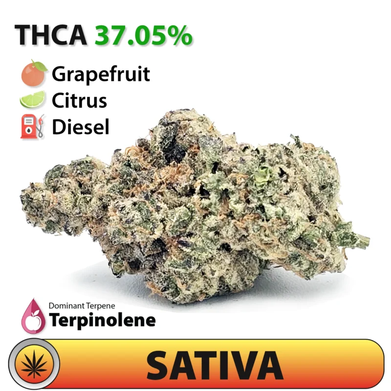 Frosted Brands White Durban Sativa THC-A Flower