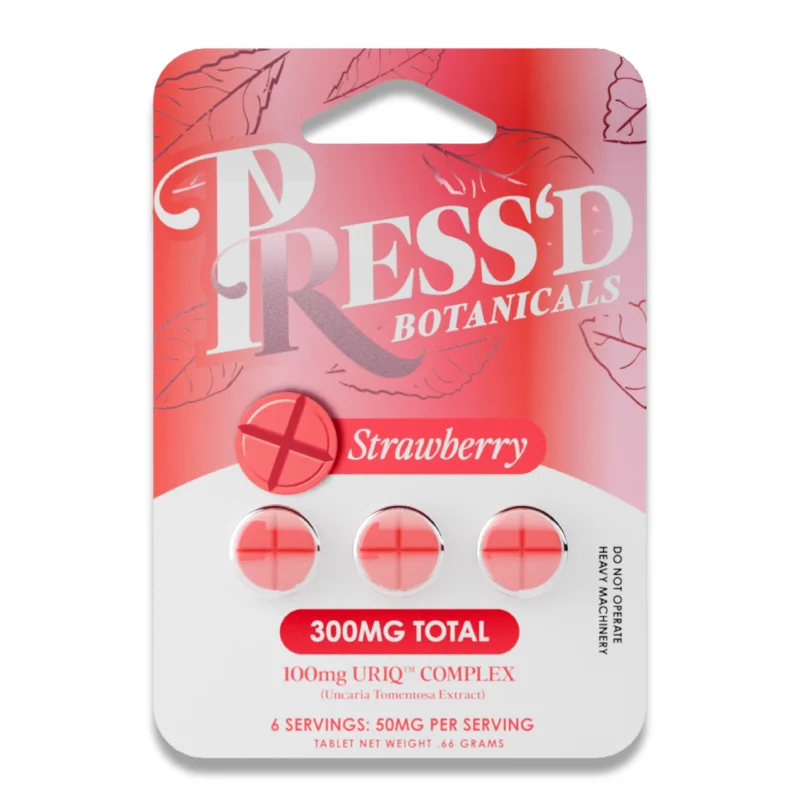 PRESSED BOTANICALS 100MG URIQ TABLET 3CT