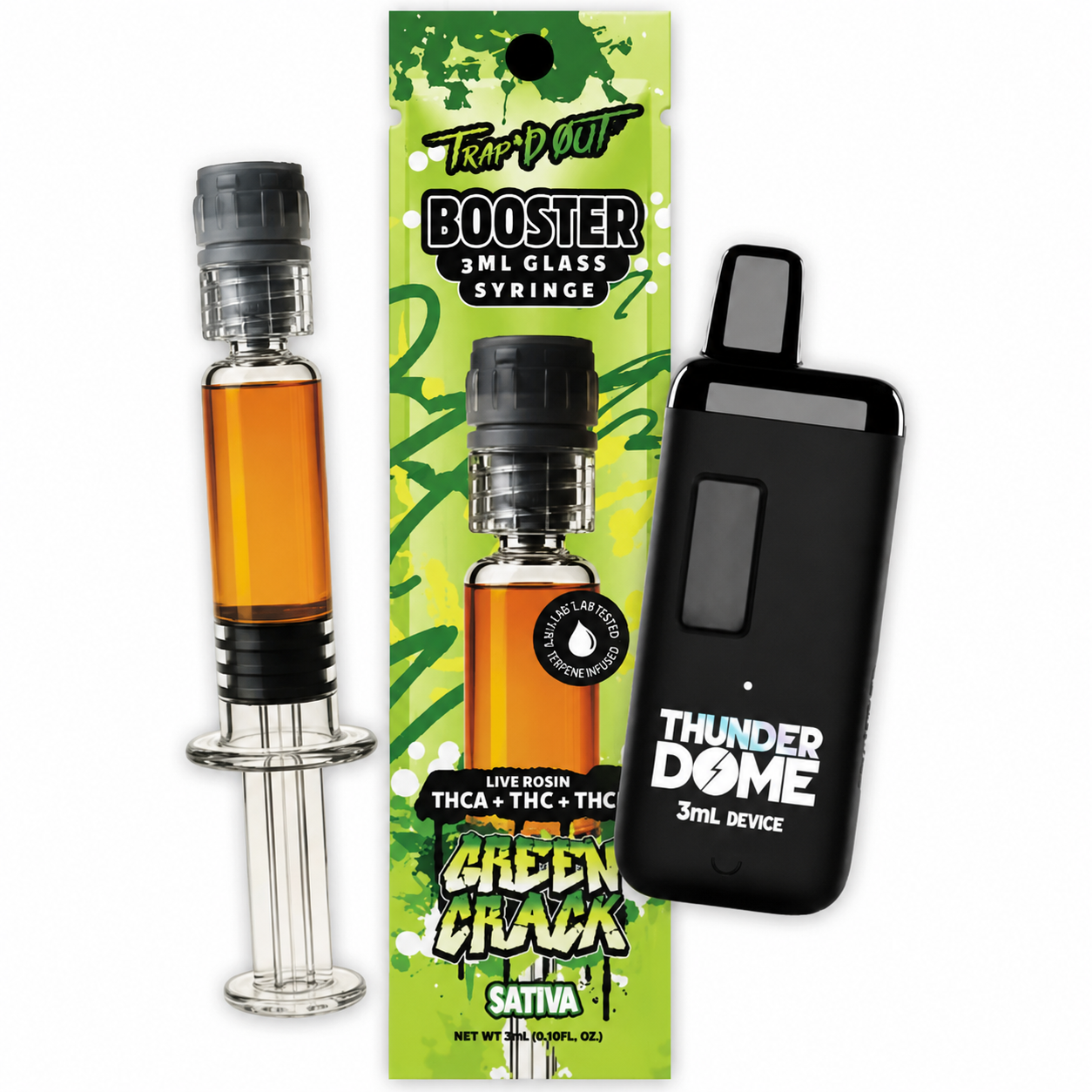TRAP’D OUT – 3ML SYRINGE & Thunder Dome Device 3ml Kit