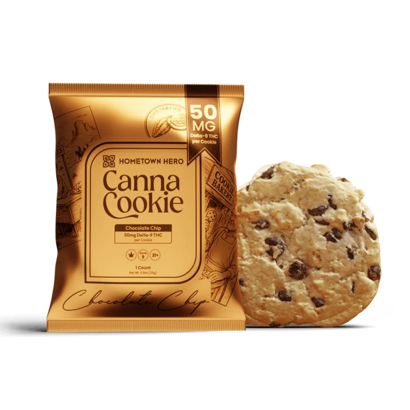 Canna Cookie – 50mg THC Chocolate Chip (Hemp-Derived Delta-9 THC)