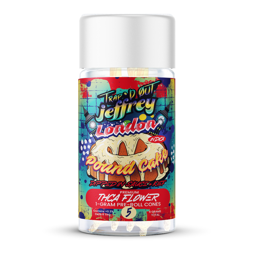 Trap’d Out Jeffrey THCA Infused Pre-Rolls – 5 Count