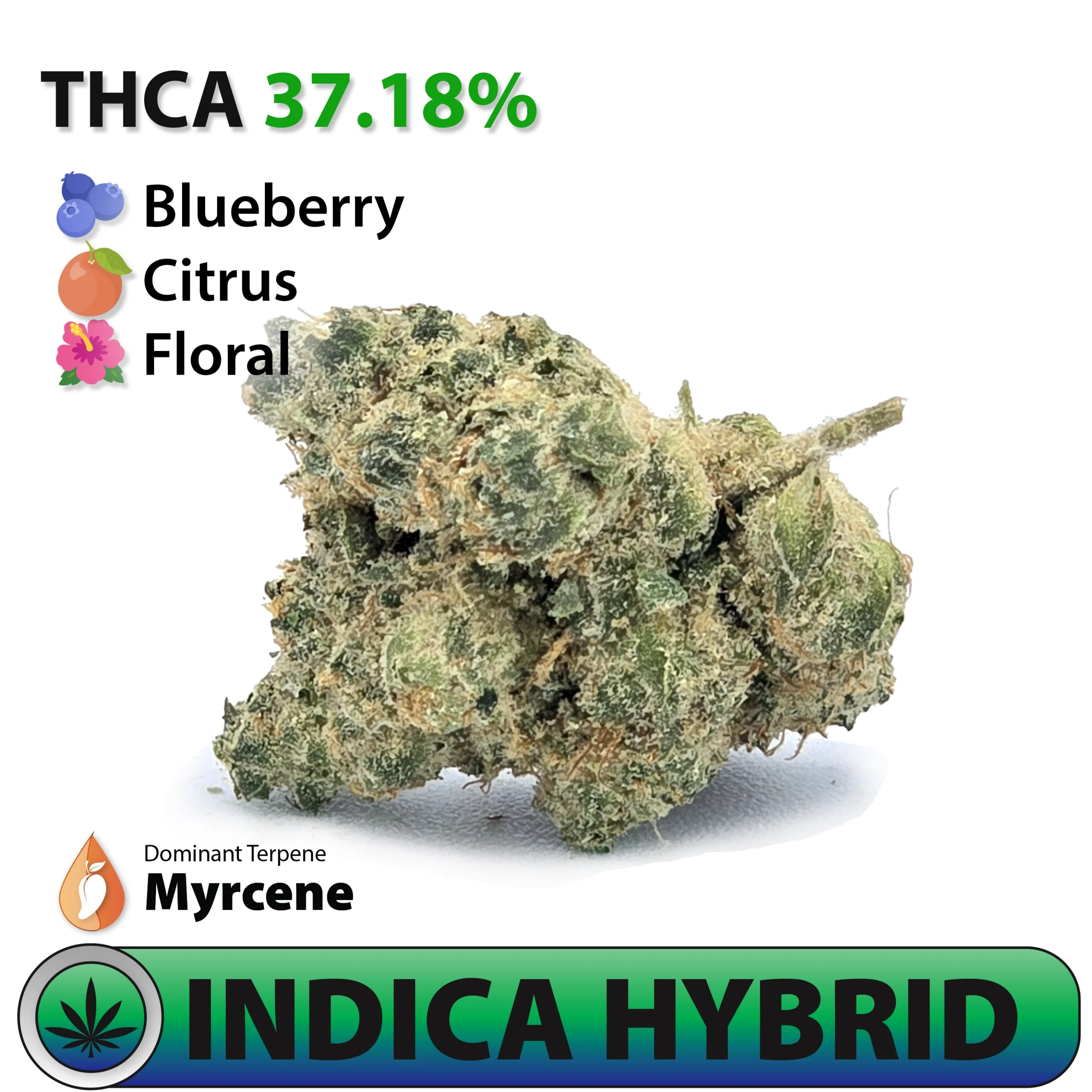 Frosted Brands Royal Skywalker THCA Flower – 37.15% THCA Indica Hybrid