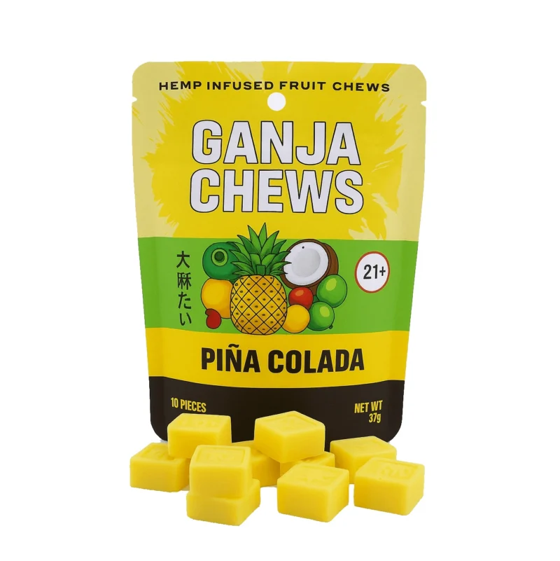 Ganja Chews Delta-9 THC Gummies – 100mg