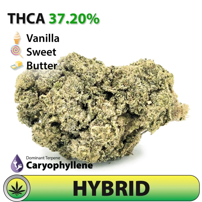 Frosted Brands Birthday Cake THCA Flower – 37.20% THCA