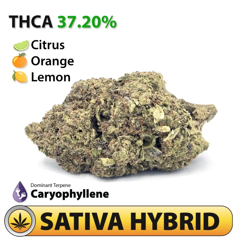 Frosted Brands Orange Drizzle THCA Flower – 37.20% THCA