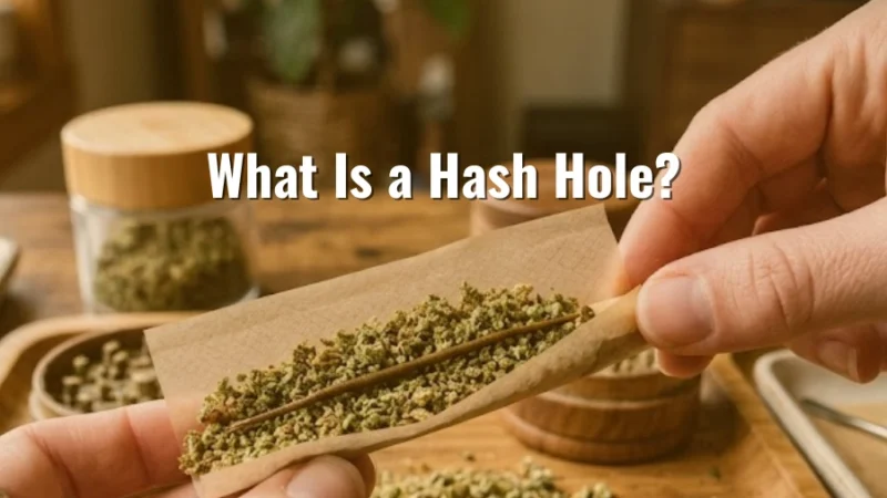 A person preparing a hash hole and the title What is a Hash Hole?