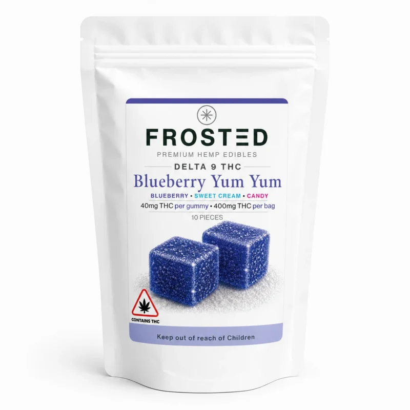 Frosted Delta-9 THC Gummies – 400mg (10-Pack, 40mg Each) - Image 18