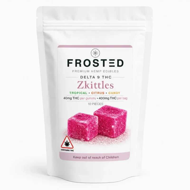 Frosted Delta-9 THC Gummies – 400mg (10-Pack, 40mg Each) - Image 10